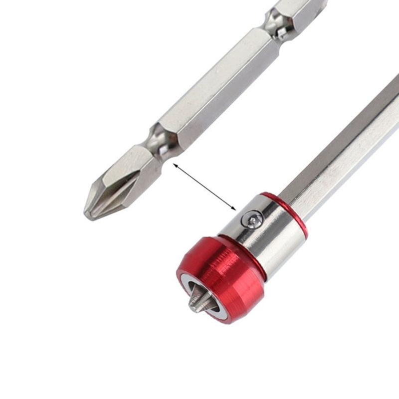 Pack of 4 Screwdriver Magnetizer Drill Bit Protective Cover Strong Screwdriver Protective Cover Home Improvement