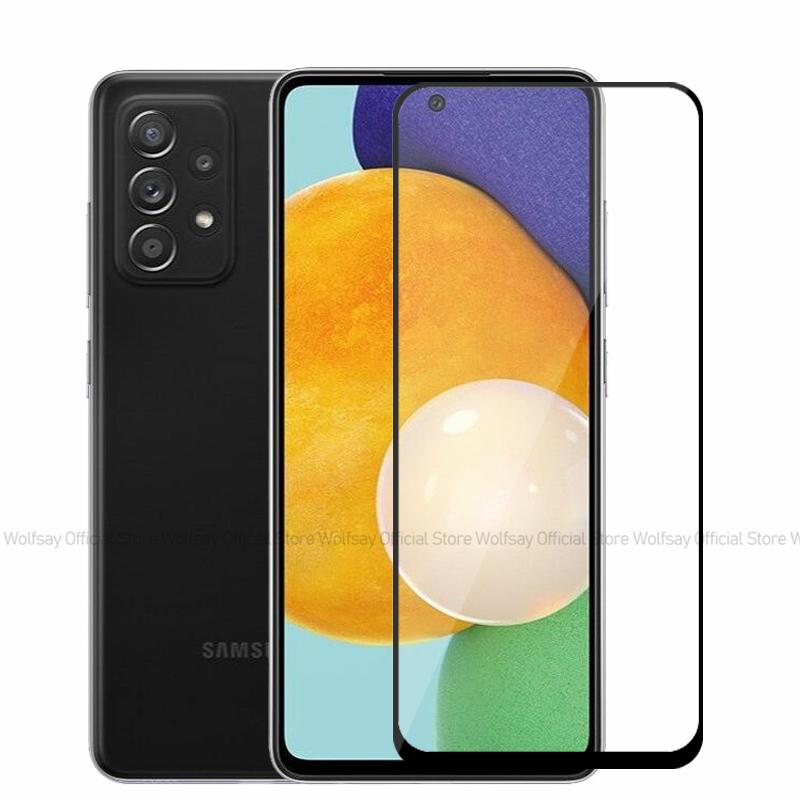 2/4PCS Tempered Glass For Samsung Galaxy A22 4G Screen Protector Samsung Galaxy A12 A22 A32 A52 Full Glue Protector Phone Film