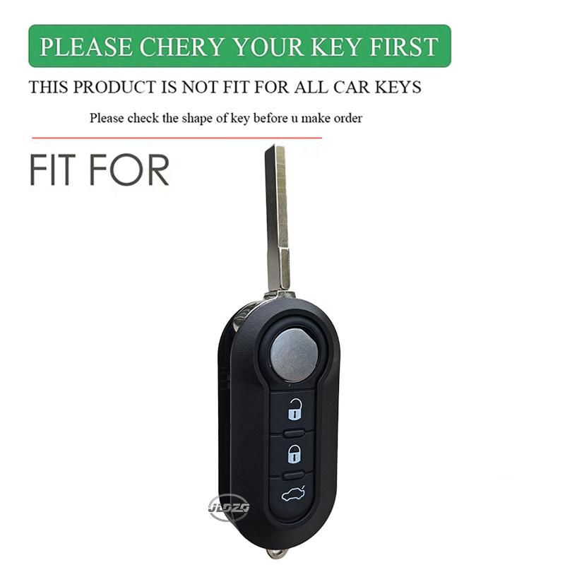 Silicone Car Remote Key Case Cover Protector For Fiat Ducato 500 500L Panda Grande Punto Lancia Musa Accessories Holder Shell
