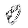 Coin with a Surplus Every Year Koi Fish Lotus Ring Koi Heart Sutra Open Ring