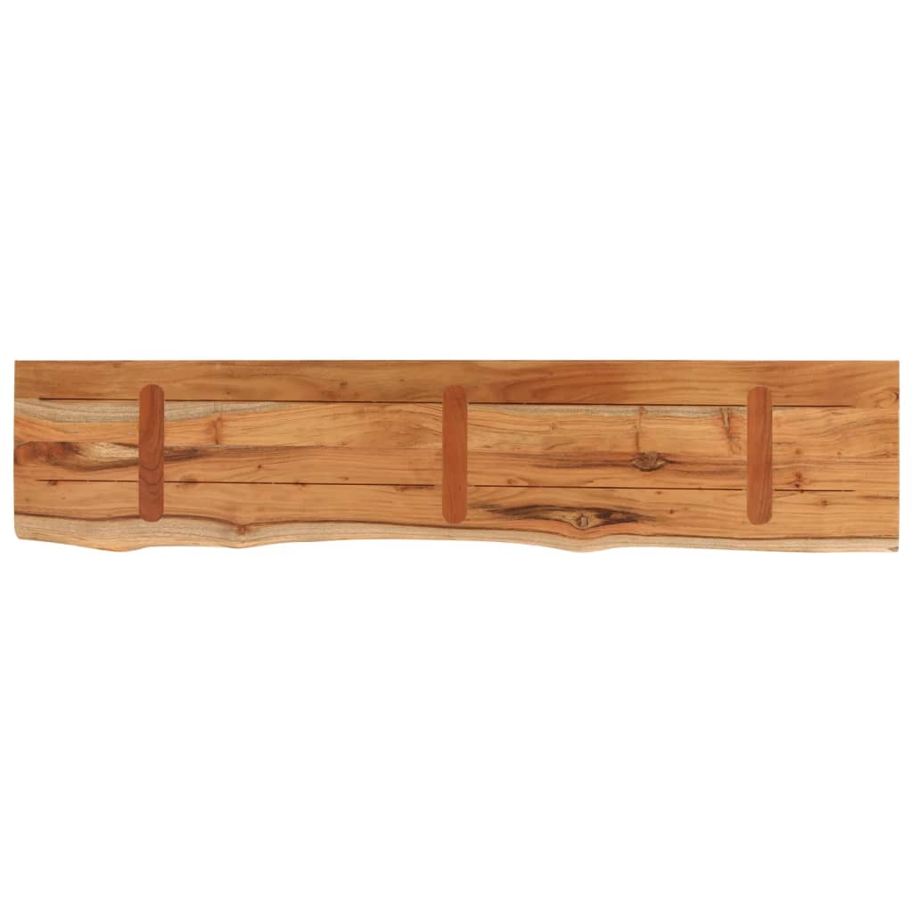 Vidaxl Półka Ścienna, 100X20X3,8Cm, Drewno Akacjowe, Naturalna Krawędź