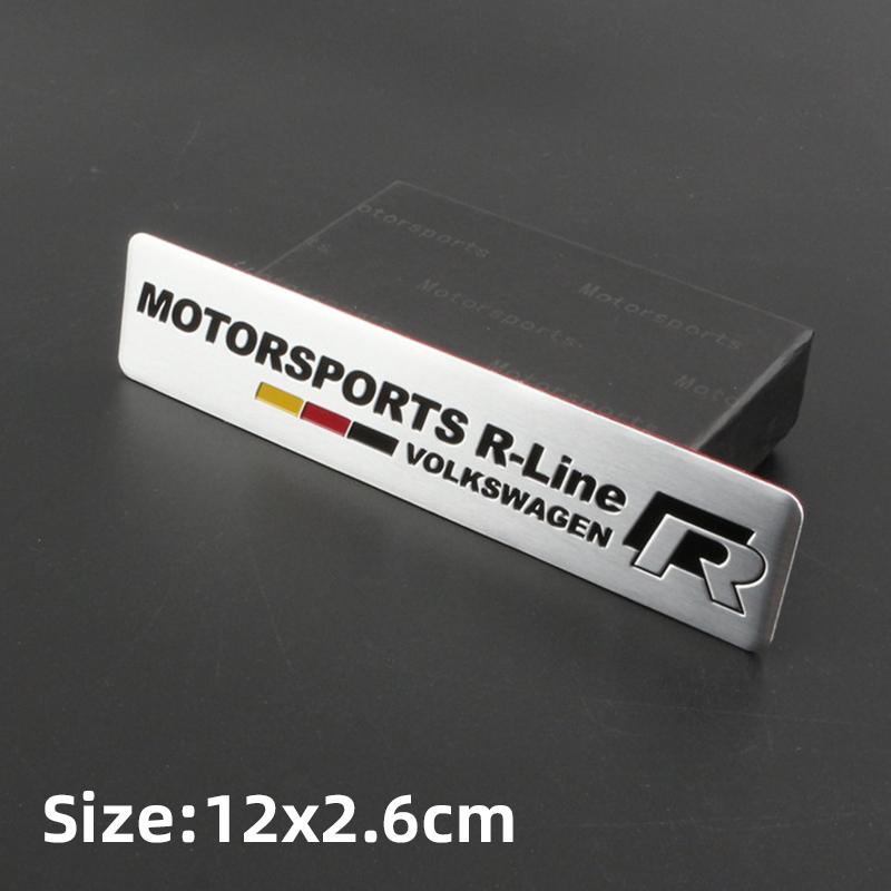 LMN1 Emblems Volkswagen Series Aluminum Badge Car Body Stickers Decals For VW GTI Polo Golf Passat Tiguan Arteon Touareg Taigo Caddy