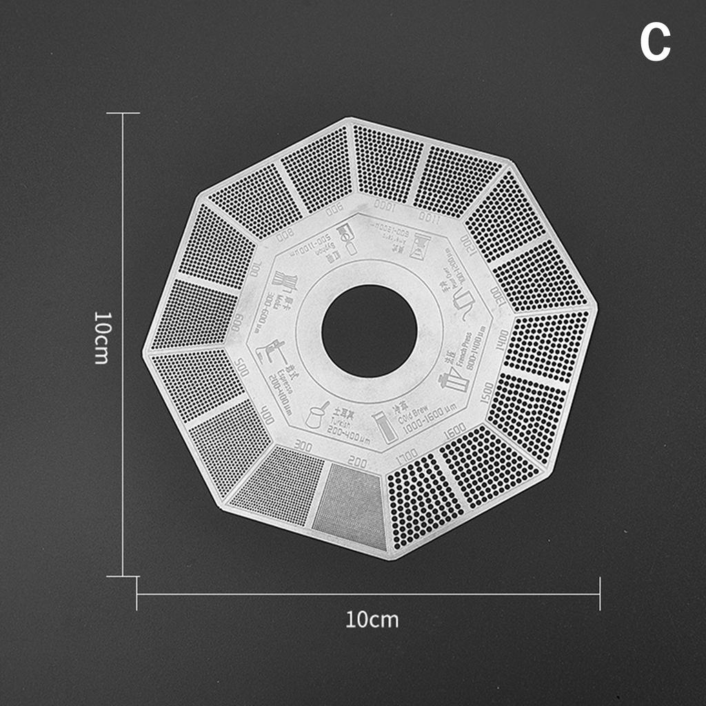 Coffee Powder Grinder Thickness Comparison Card Grinding Reference Scale Accurate Measurement Coffee Accessories