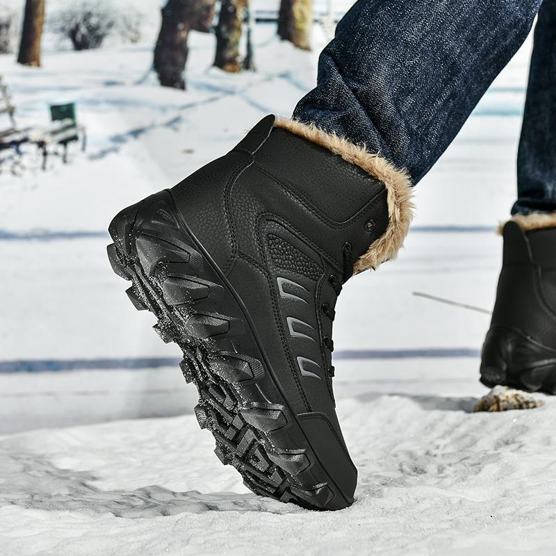 Plus Size Russian Style Winter Boots Men Shoes Waterproof Outdoor Ankle Boots For Men Snow Boots High Men Footwear