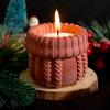 Knitted Texture Silicone Candle Molds Food Grade Silicone Mould For Handmade Candle Cup Soap Chocolate Plant Flowerpot