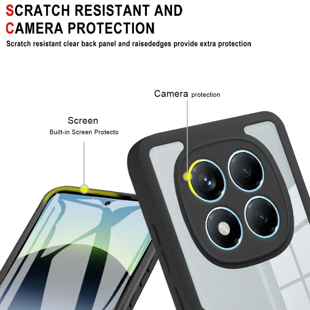 360 Full Cover Case For Redmi Note 14 Pro Plus + Funda For Redmi Note 14 4G 5G A3 14C Screen Protection Phone Cover