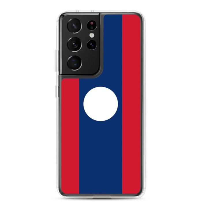 Coque Téléphone - Samsung - Galaxy S23 Plus - Drapeau Laos - Souple - Multicolore