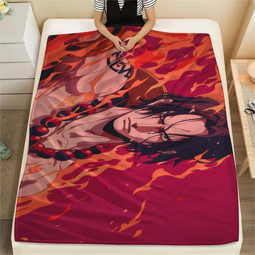 

Luffy Bedroom Lounge Flannel Blanket, Fashion Printed Warm Cover for Sofa, Chair, Bed and Outdoor Activity.-TING 75x90cm