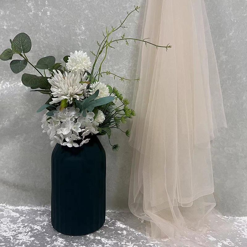 Green Soft Yarn Curtain Net for Kindergarten Decoration, Scene Layout, Wedding Backdrop, and Dress Fabric