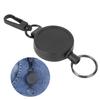 4pcs Telescopic Keychain AntiTheft Retractable Key Ring High Resilience Wire Rope Carabiner for