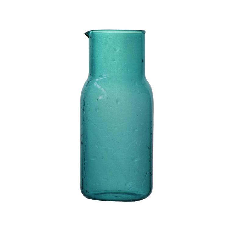 550ml Transparent Candy Color Glass Teacup Set Nordic Heat-Resistant Milk Juice Cool Drinking Cup With Tea Pitcher Water Bottle