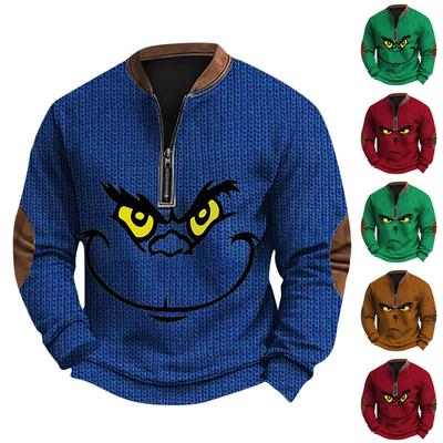 Pánska mikina Retro Casual Gradient s potlačou