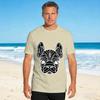 French Bulldog Cotton Tshirt For Couple Summer Y2k Funny Tshirts Hip Hop Tee Shirt Oversize Wholesale Clothes