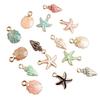 15 Pcs/Set Unisex Jewelry Accessory Shell Conch Starfish Pendant for Necklace Bracelet