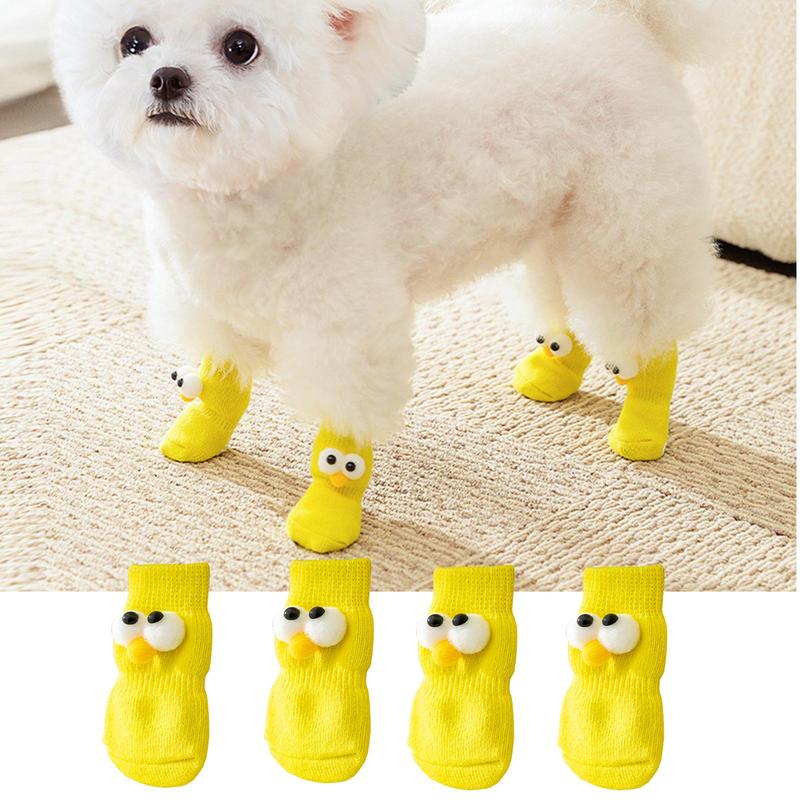 

Носки для лап собаки Мягкие носки-рукава для защиты лап питомца кошки зимой Милые модные защитные носки для лап собаки для питомца собаки кошки щенка S