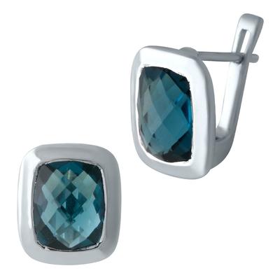 Silberohrringe mit London Blue Topas 4,823ct (1904589)