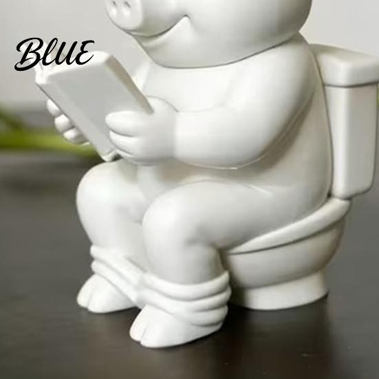 Piglet Statue for Figurine with 3D Pig Printed Study Room Statue Mini Matte Frosted Detailed Animal Figure Surface Dirt