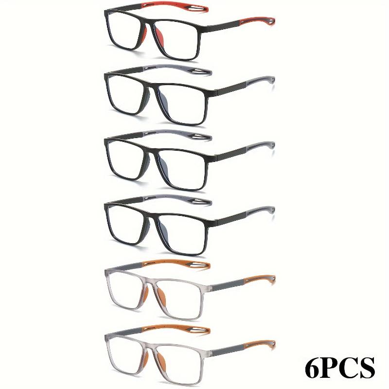 6 Pairs of Reading Glasses with Anti Blue Light for Office and Home Use Suitable for Both Men and Women