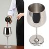 Metal Wine Goblet Stainless Steel Elegant High Hardness Widely Used Metal Wine Glass for Party Wedding Banquet