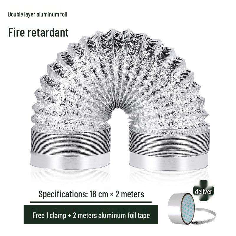 Aluminiumfolie Lüftungsabluftkanal für Badezimmer-Luftaustauscher