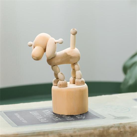 Eye-catching Artwork Figurine Individual Wooden Photo Props Handicraft Statue Home Decoration