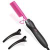 Heat Pressing Combs Portable Ceramic Curling Iron Hot Comb Hair Straightener for Hair Beard Wigs Wet and Dry Hair Styling Tools