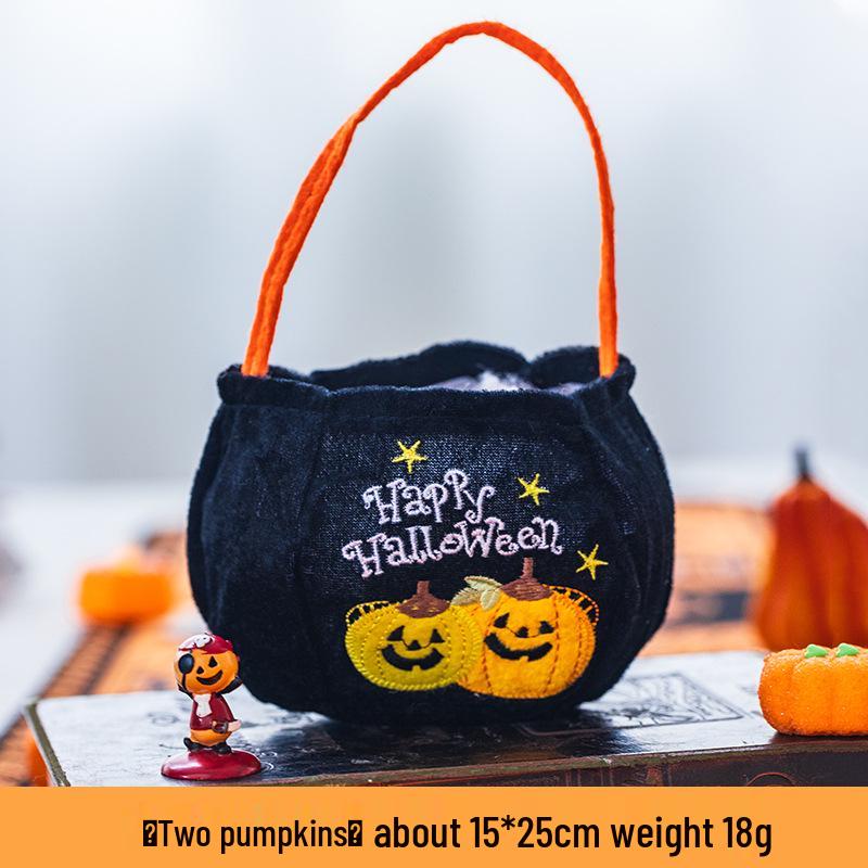 Детский ручной Хэллоуинский фонарик-тыква, корзинка для конфет - Украшение и игрушка для Trick-or-Treat