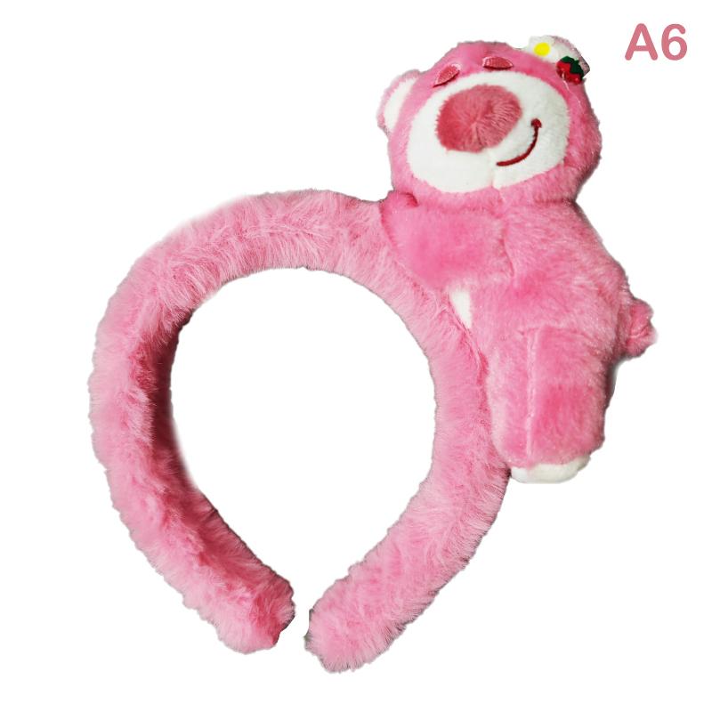 Cute Bear Plush Hair Band Cartoon Animal Hair Band Wash Face Makeup Headband