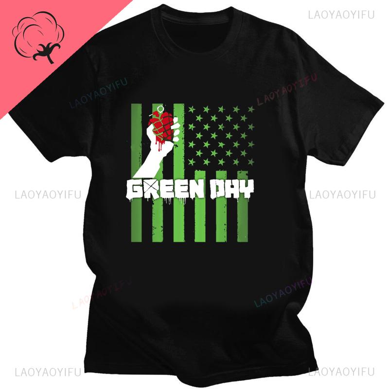 Green Day American Idiot Albuum Cover Tshirts Unisex Women Oversized Tshirts Novelty Funny Streetwear Summer Comfortable Tee