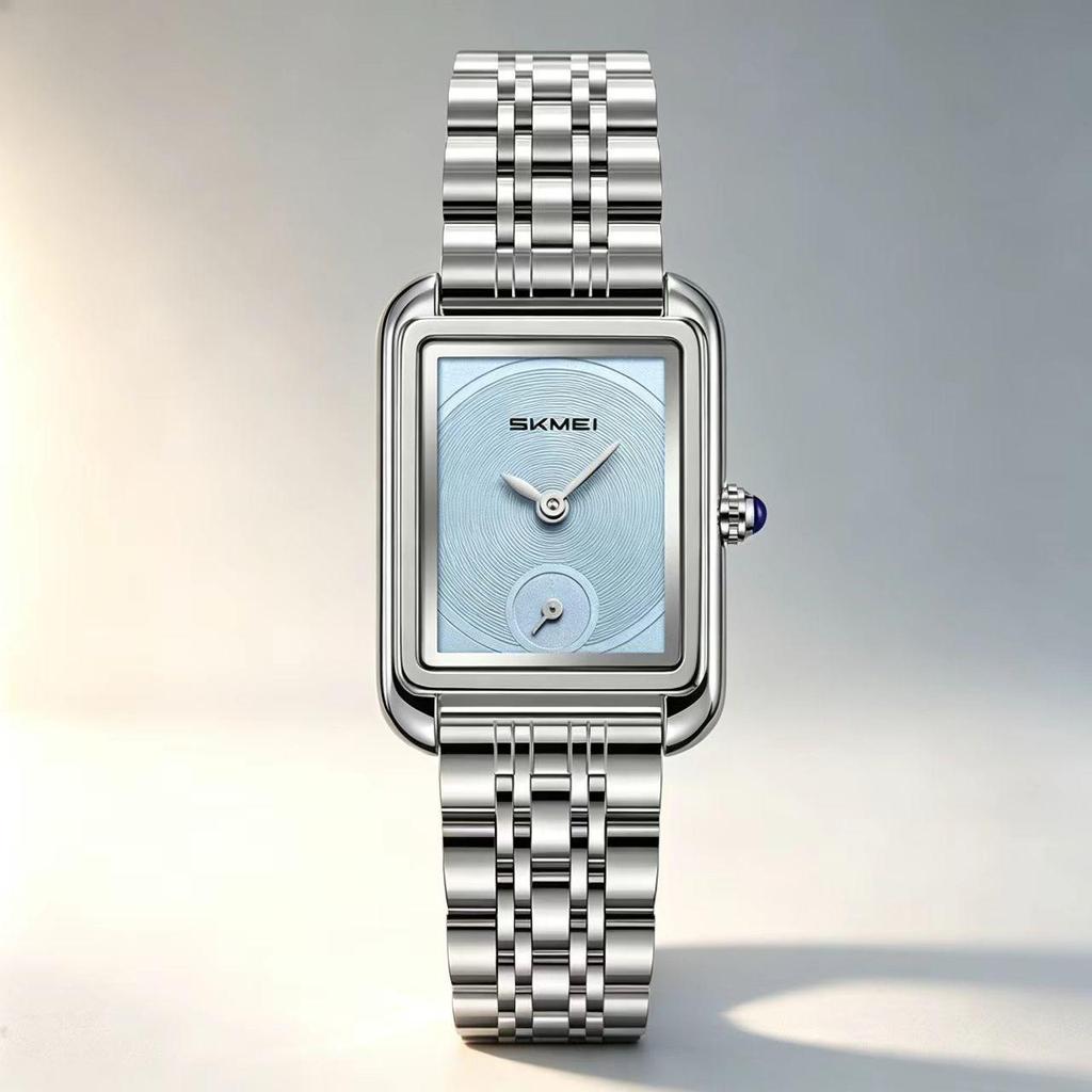 Damen-Quarzuhr SKMEI Quadratisch Gold Edelstahl 2670