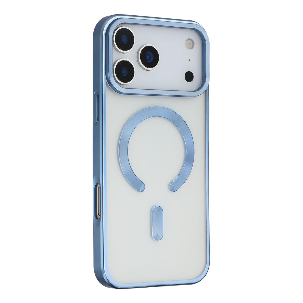 For iPhone 17 Pro Max Case Matte Electroplating Phone Cover Compatible with MagSafe