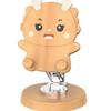 Creative Cartoon Phone Stand: Cute, Fun Solid Wood & Aluminum Alloy, Thickened Base, 360° Rotating Rod, Unique Gift.