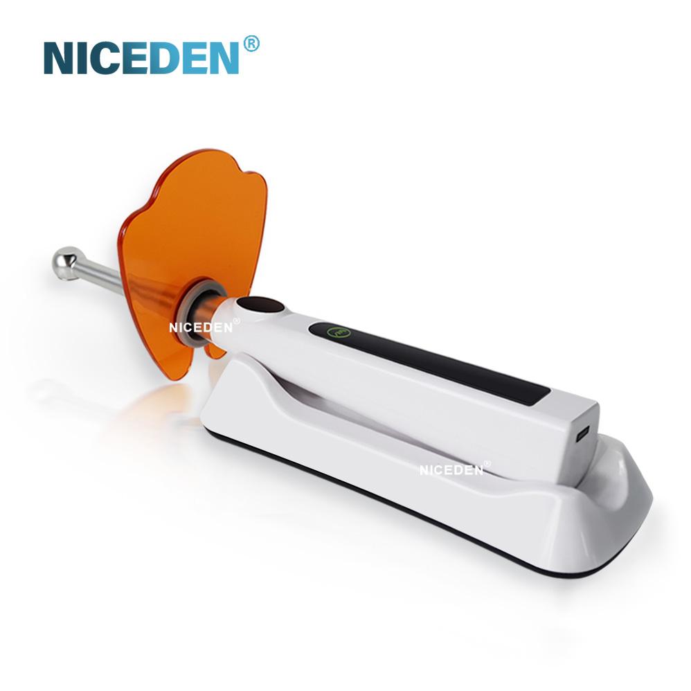 Niceden 1S Dental Curing Light Wireless LED Cure Lamp Max 2400mW/cm² Dental LED Lamp Light Cure