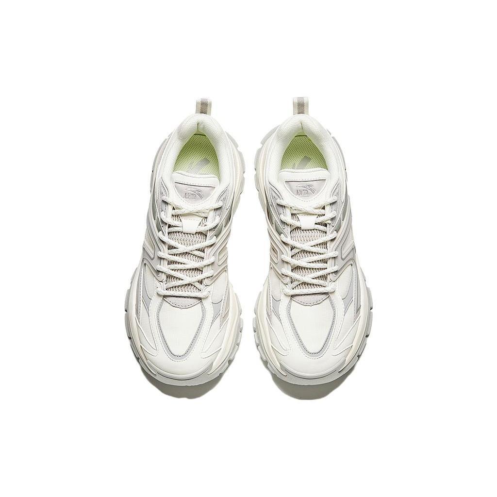 Anta Hot Comfortable Cushioning, Wear Resistant Low top Casual Shoes Men's White Gray 912348806-1