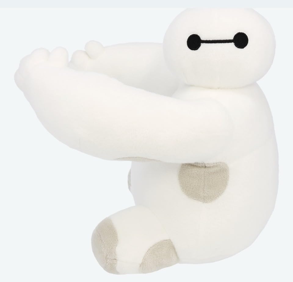 Baymax Plush Tokyo Disney Resort Bendable Spinning Head Toy, Exclusive, Arms,