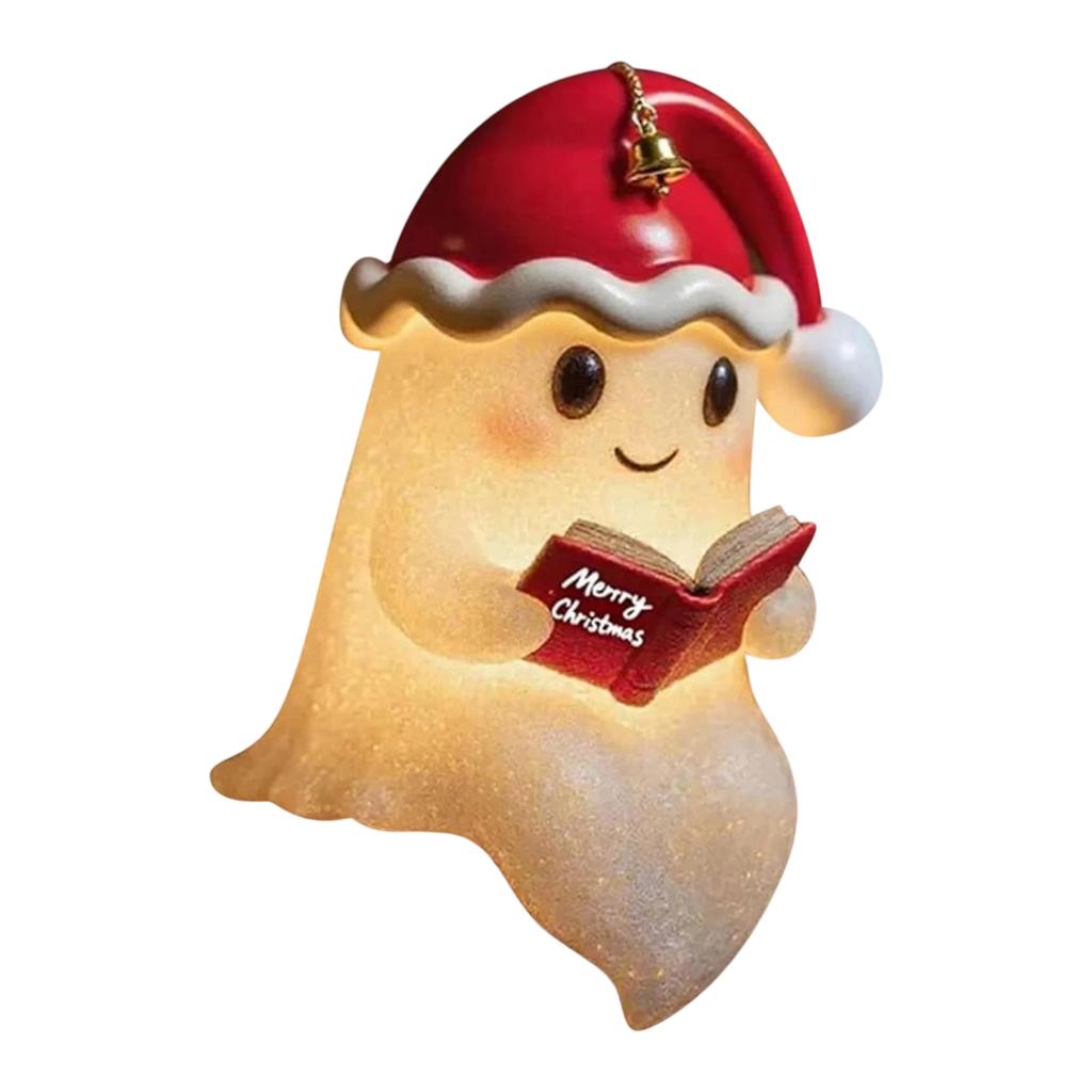 Ghosts Christmas Hat Cute Ghosts Reading Light, Reading Nightlight
