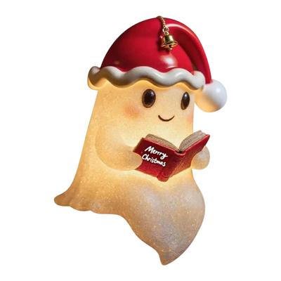 Ghosts Christmas Hat Cute Ghosts Reading Light, Reading Nightlight