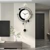 High Grade Modern Minimalist Wall Clock No Punch Installation Silent Creative Decorative for Living Room Dining Room Decoration