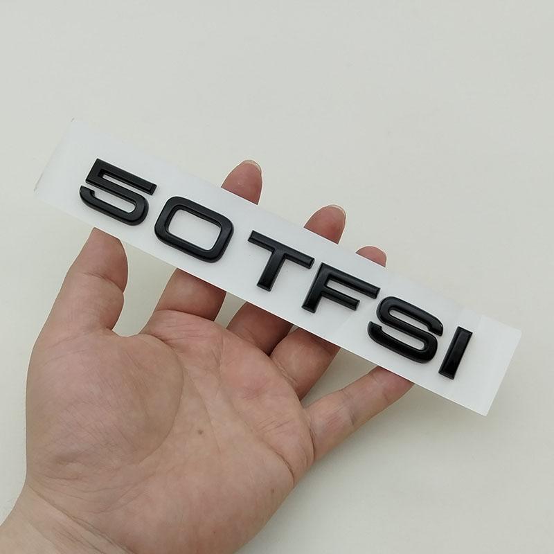 3D ABS 30 35 40 45 50 55 TFSI Logo Car Letters Trunk Emblem Badge Sticker For Hot A1 A3 A4 A5 A6 A7 Q3 Q5 Q7 TT Accessories