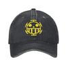 Trafalgar Law One Piece Gorras de Béisbol Retro Vaquero Desgastado Gorra Snapback Estilo Unisex Para Exteriores Ajustables Gorra