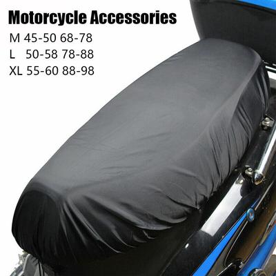 Universal Motorcycle Rain Seat Cover Flexible Waterproof Saddle 210D Cover Black Dust Sown Motorcycle Sun Protect UV Access M7F9