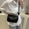 New Women's Retro Solid Color Simple Casual Bag Niche Texture Fashionable Versatile Shoulder Messenger Bag