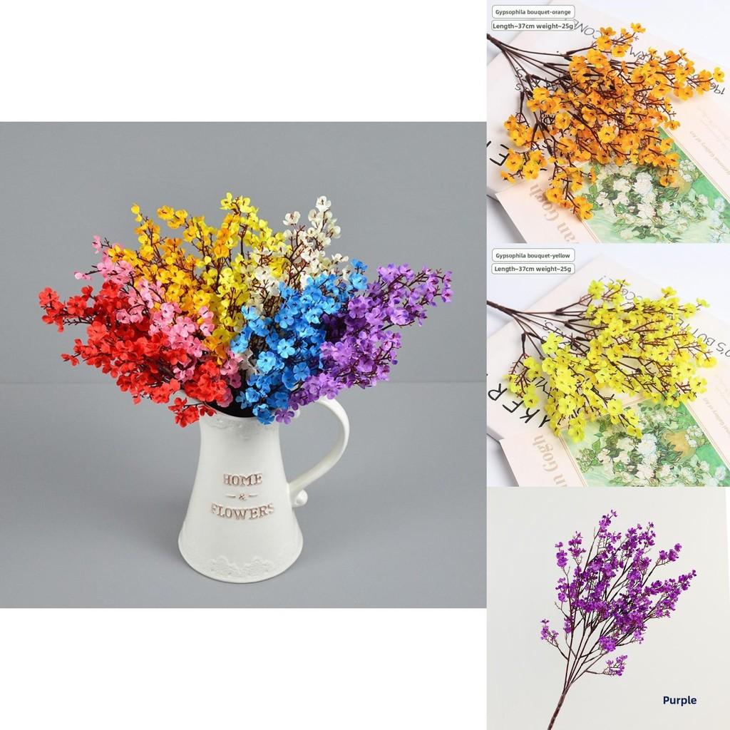 Artificial Gypsophila Paniculata Flower Wreath With Silk Bloom Material For Outdoor Weddings And Event Styling