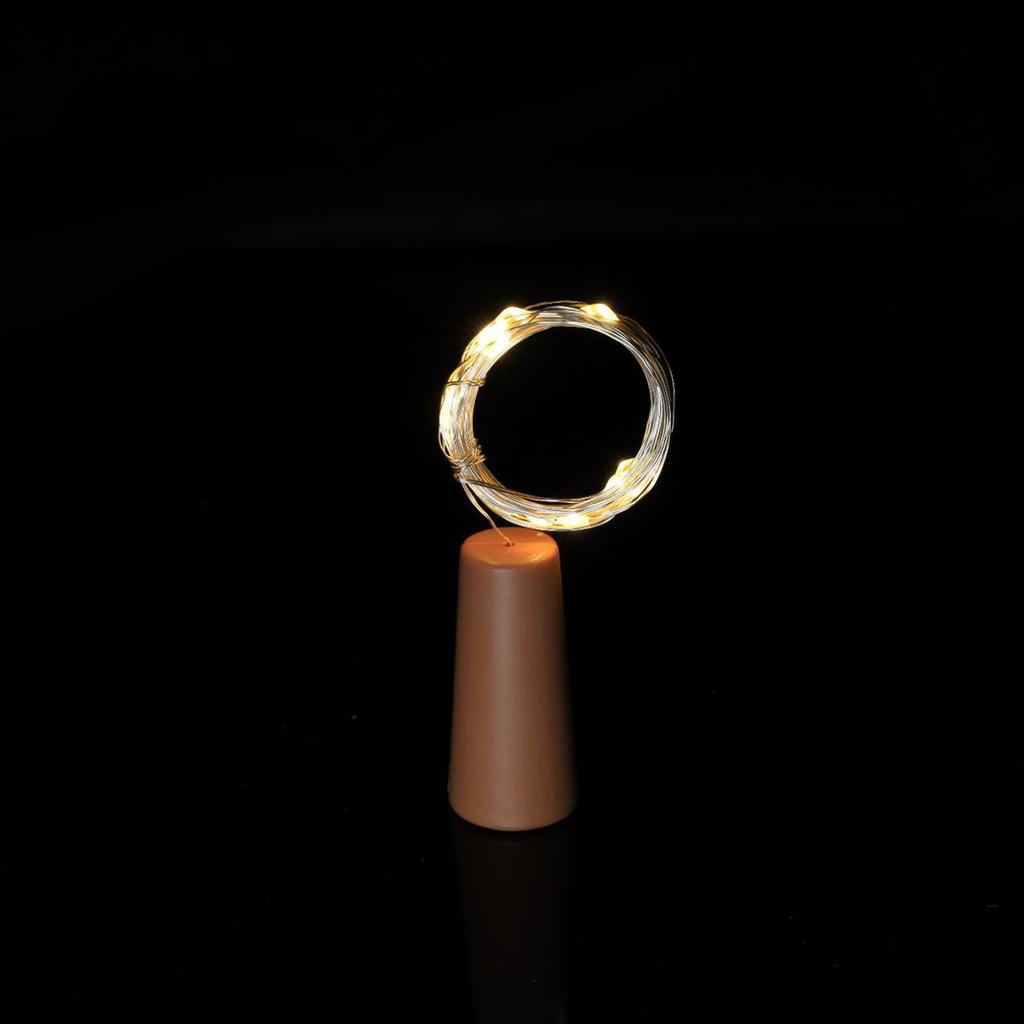 20 LED Flaskelys Korkformlys For Vinflaske Lyslenker Fest