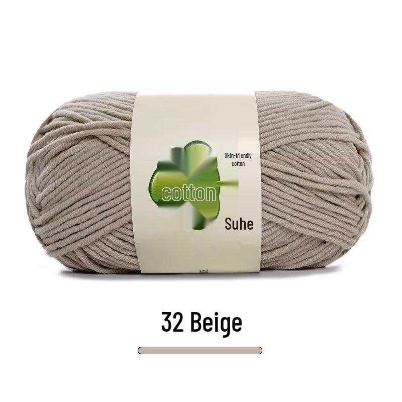 Suhe 5-Ply Combed Cotton Yarn for Children's Hand-Knitted Dolls & Blankets