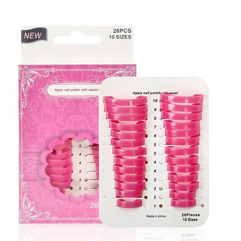 

26 шт./компл., 10 размеров, изогнутая форма G, лаковый щиток, защита для ногтей, защита от брызг, французские наклейки, инструменты для маникюра и дизайна ногтей