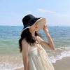 Soft Double-sided Wear Fisherman's Hat Broad-edged Bucket Hat Portable Women Sun Hat  Beach