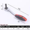 72 Tooth Drive Ratchet Wrench Mini 12-17mm Socket Spanner With Comfortable Rubber Grip Household Small Socket Batch Head