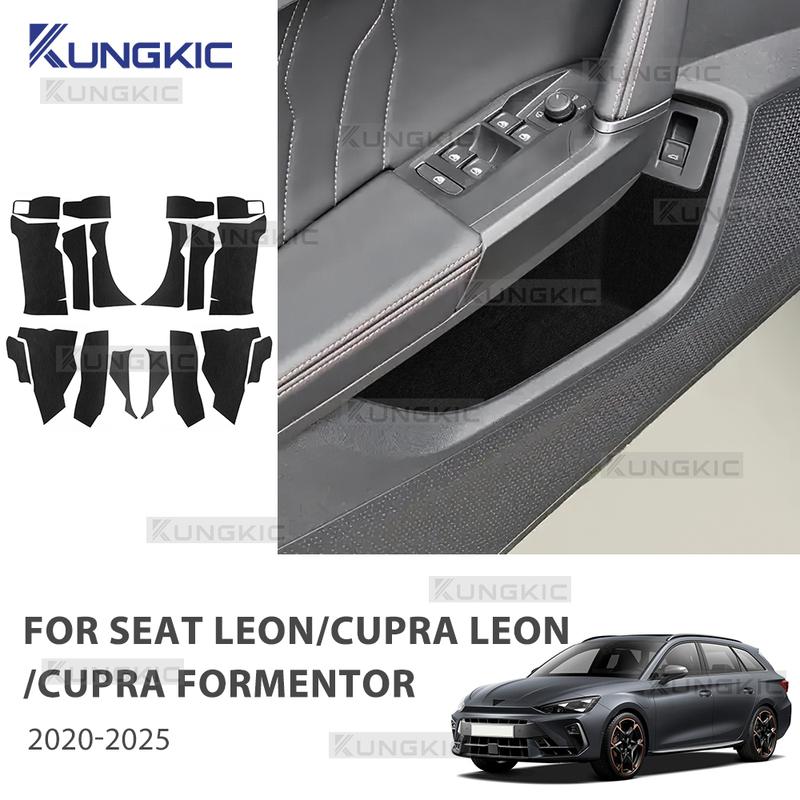 Per Seat Leon MK4 Cupra Leon Cupra Formentor     2024 2025 Auto Porte Anteriori Posteriori Tasca Mappa Adesivo Rivestimento Interno