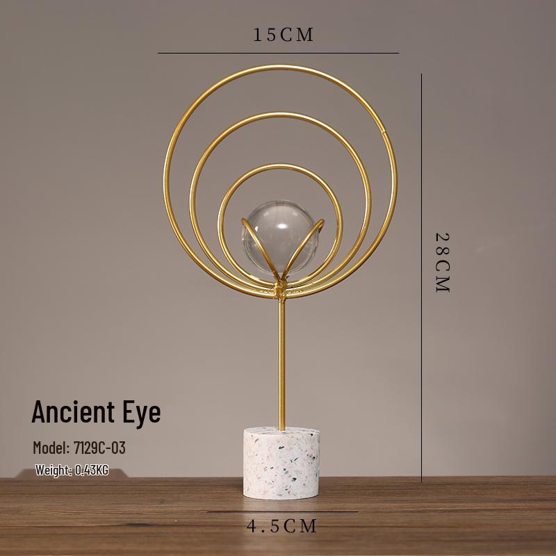 Nordic Leaf Crystal Ball Ornament: Elegant Light Luxury Decoration for Home Entrance, Living Room, Wine Cabinet, or Office Display.